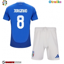 Otroške Nogometnih dresov Italija Jorginho Frello #8 Domači EP 2024 Kratki rokavi (+ hlače)